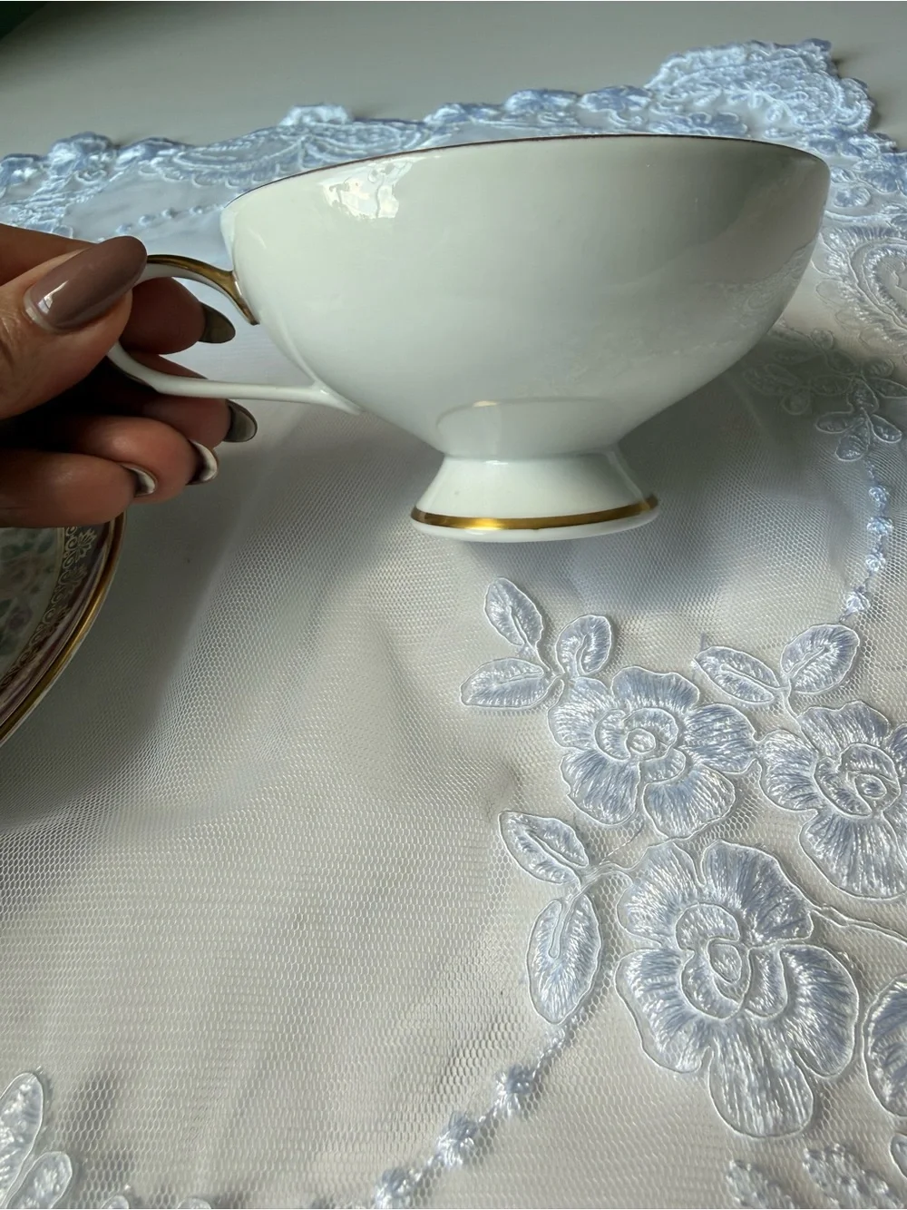 Vintage Rudolph Wachter Bavarian Teacup & Saucer Set